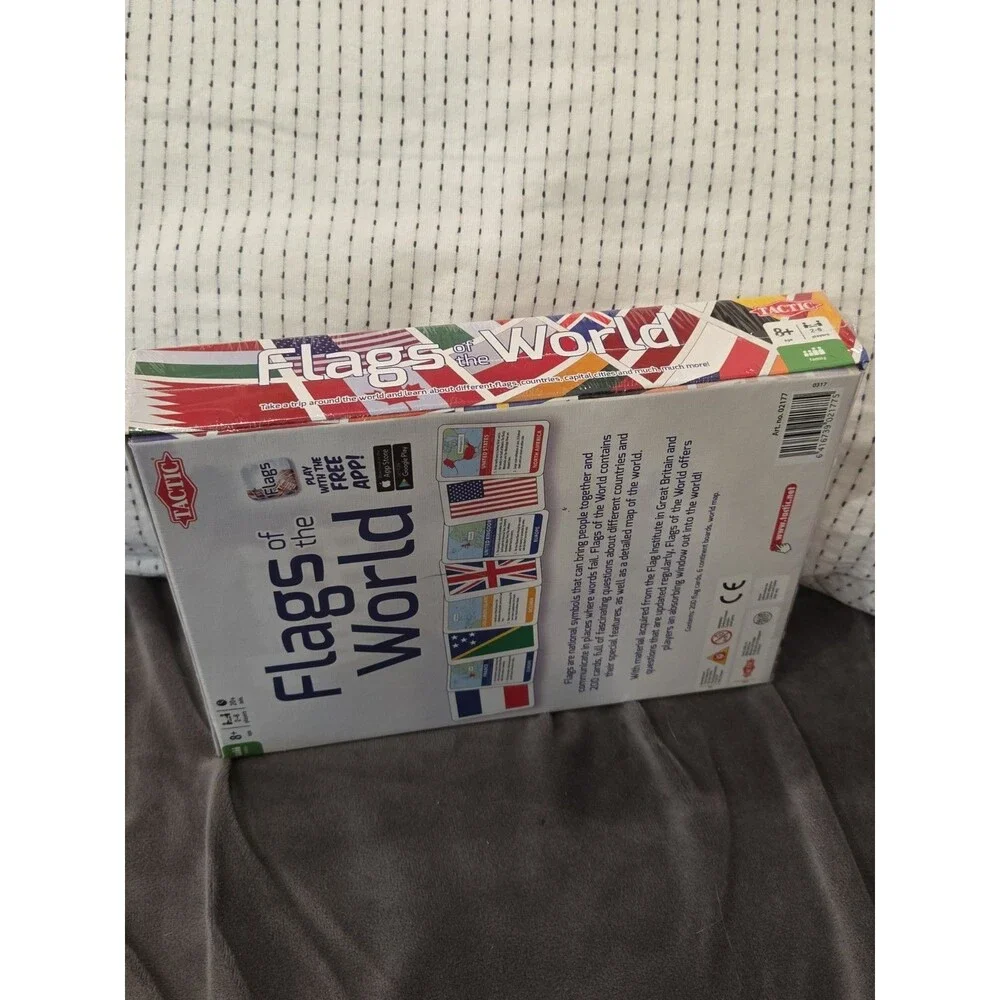NIB Tactic Flags of the World Rare Card Game Ages 8+ SEALED